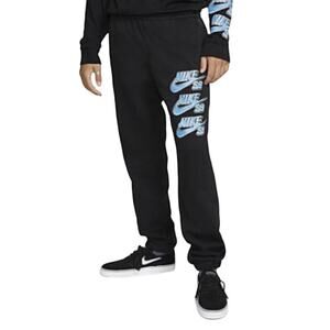 Nike SB Icon Fleece Joggers Skate Sweatpants Regular Fit Midweight Black Small